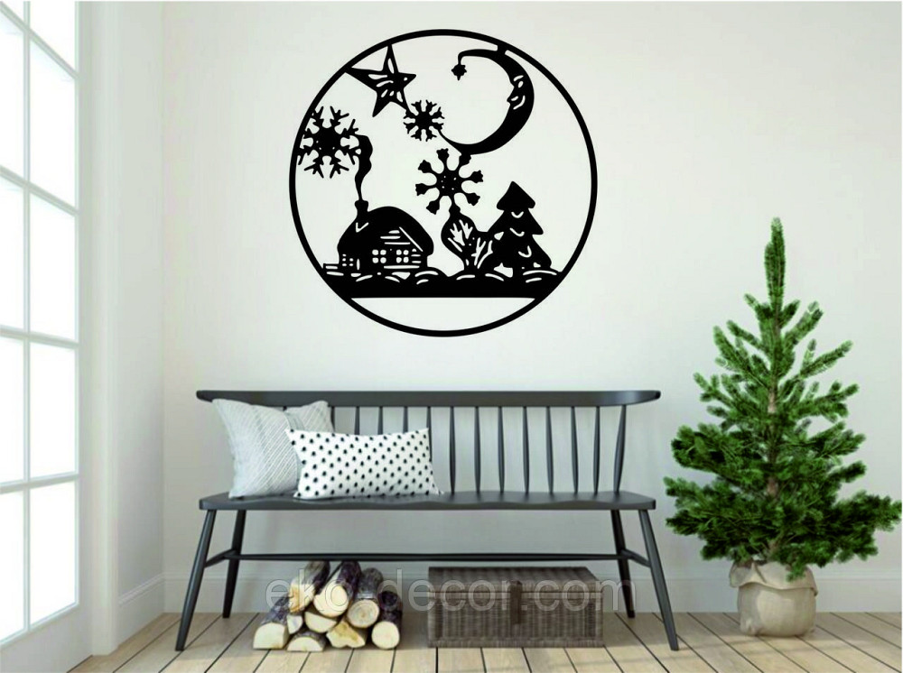 Декоративное настенное Панно «Новый год», Декор на стену Киев - изображение 1