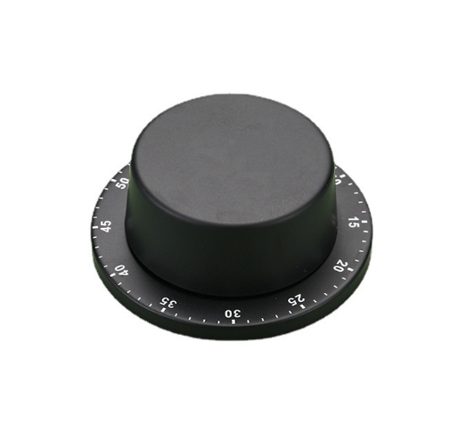 Таймер механічний для кухні, зворотній відлік, чориний,на магніті на задній частині виробу Київ - фото 1