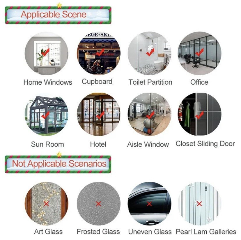 Новорічні наклейки на скло "Олень різдвяний" - розмір наклейки 45*30см, силікон Київ - фото 2