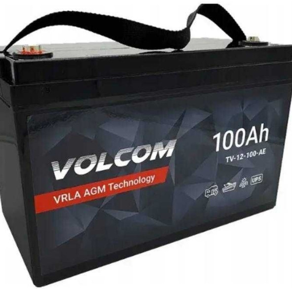 Акумулятор гелевий, VOLCOM ,12V 100Ah AGM, акумулятор до ДБЖ ИБП. Харків - фото 3