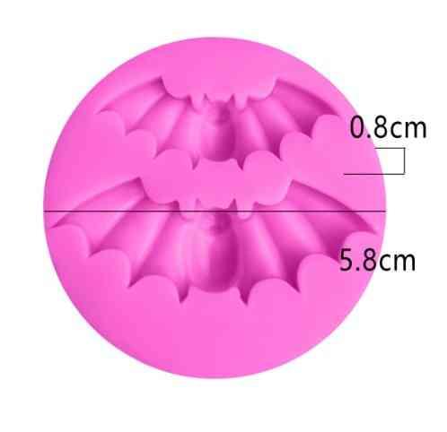 Молд силіконовий Кажани 58 мм рожевий Київ