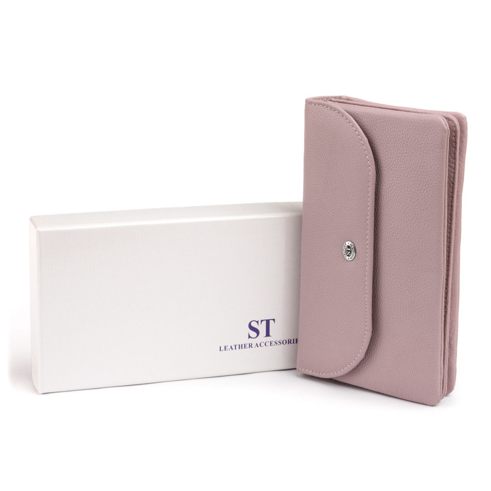 Клатч из кожи женский ST Leather 19322 Лиловый Киев - изображение 4