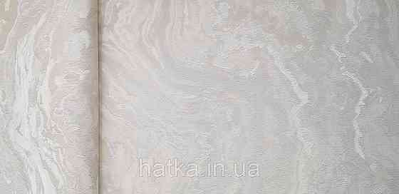 Шпалери вінілові на флізеліні Grandeco Universe метрові під камінь мармур 3д білі сірі бежеві сріблясті Київ