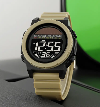 Часы мужские наручные на солнечной батарее Skmei 2358 solar (Хаки с черным) Киев