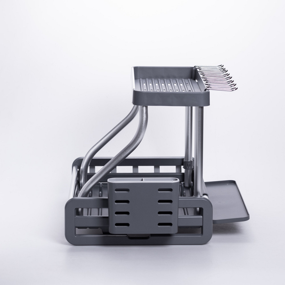 Yiwu Сушарка для посуду двоярусна з піддоном HP-46-7 Коломыя - изображение 4