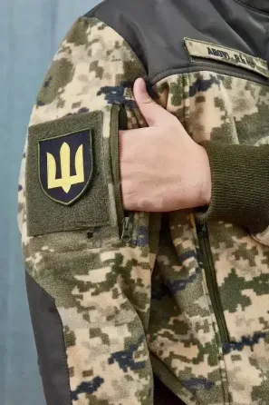 Кофта флісова тактична під гумку піксель ЗСУ Запоріжжя