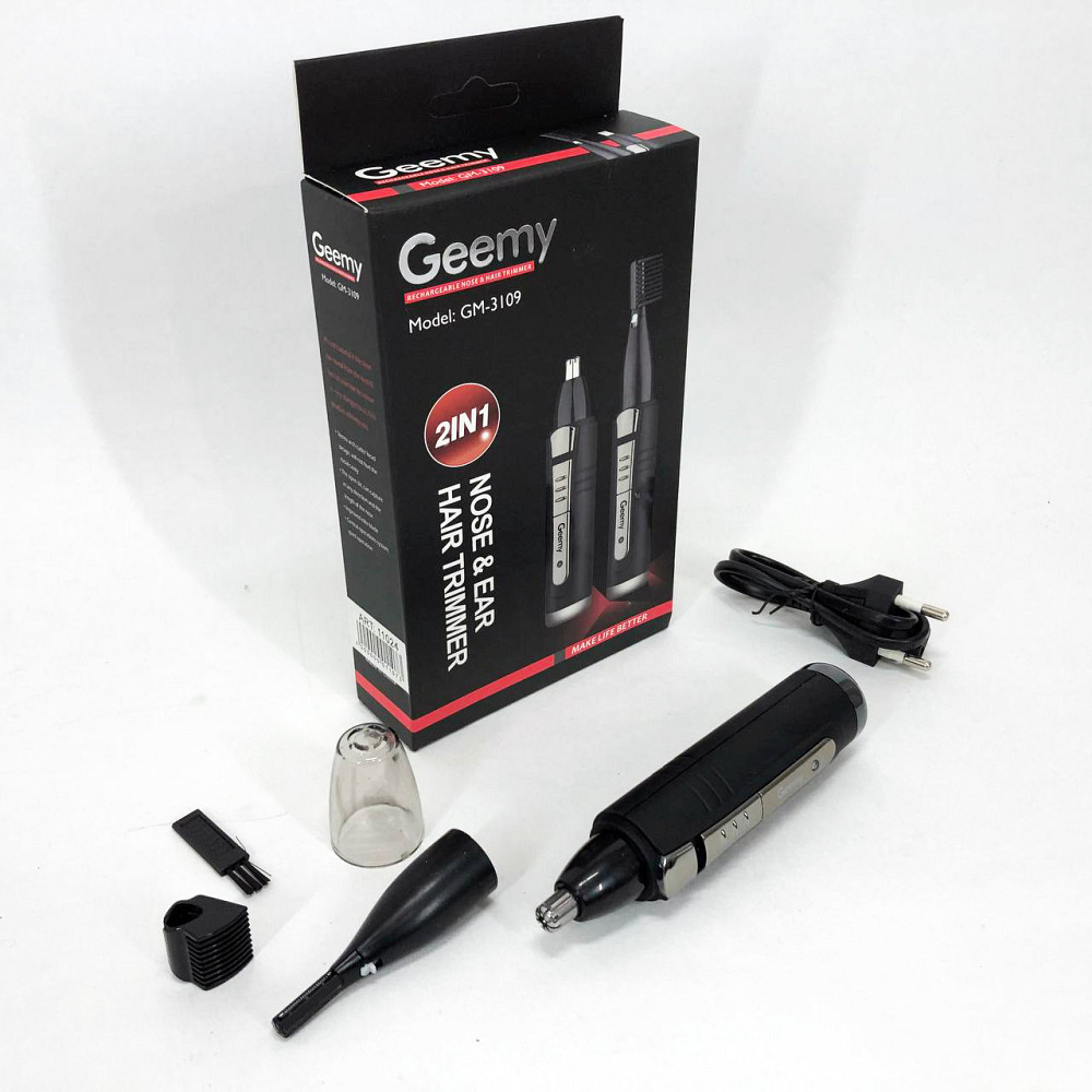 Тример для носа і окантовки GEMEI GM-3109 2в1, Тример для гоління вух бритва носа RI-14 Івано-Франківськ - фото 1