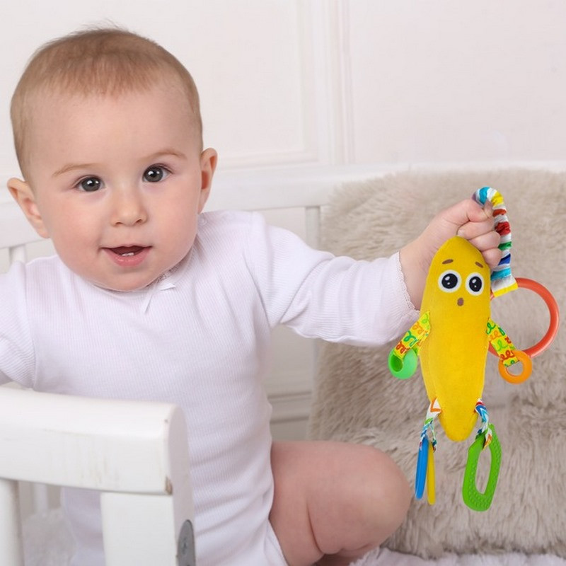 Погремушка-пищалка с прорезывателем 