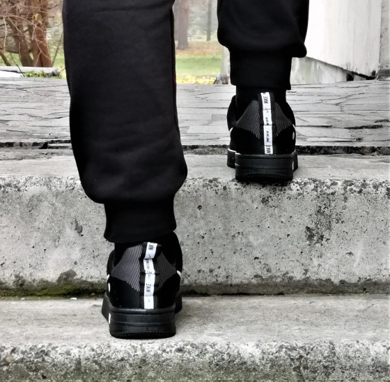 Кроссовки Nike Черные Мужские Форсы Найк (размеры: 40,41,42,43) Днепр