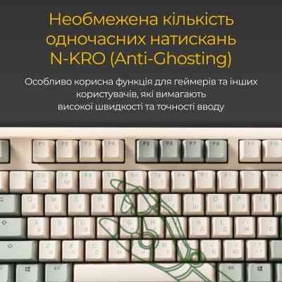 Клавиатура Ducky One 3 Cherry MX Brown UA USB Cream (DKON2108-BUAPXМAEGGC1) Винница
