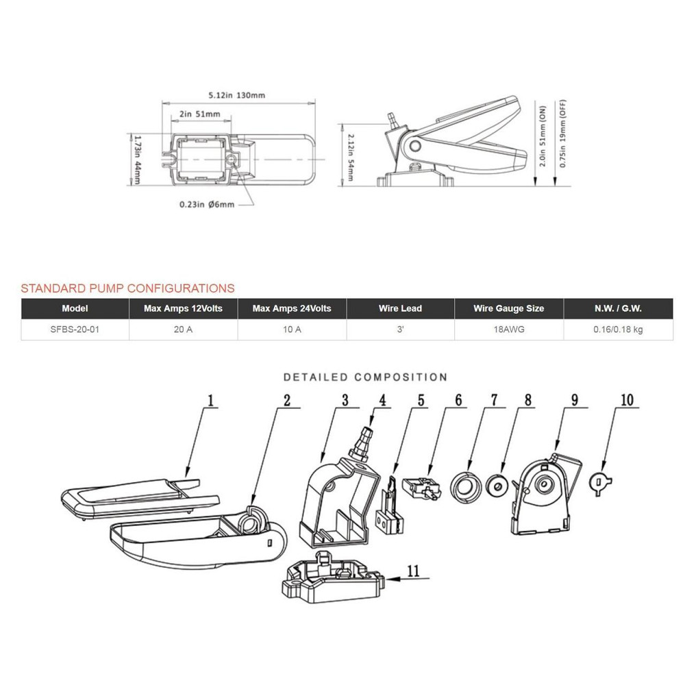 Выключатель автоматический Seaflo для водяной или дренажной помпы Киев - изображение 5