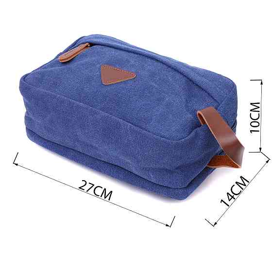 Удобная барсетка для мужчин на два отделения из качественного текстиля Vintage 22234 Синий Киев