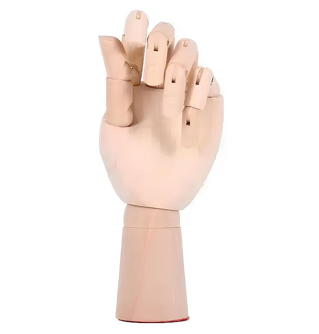 Деревянная рука манекен RESTEQ 18см модель для держания товара, для рисования Киев - изображение 6