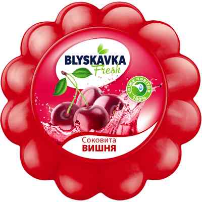 Освіжувач повітря Blyskavka Гелевий Соковита вишня 150 мл (4820214190627) Вінниця