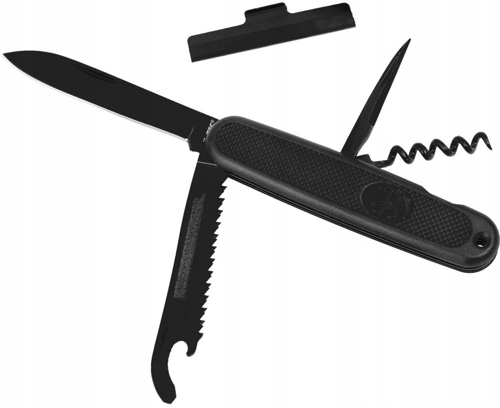 Багатофункціональний Складаний Ніж - Мультитул 7в1 з чохлом Mil-Tec "Бундесвер" (15337050) Нержавіюча сталь Нововолинськ - фото 2