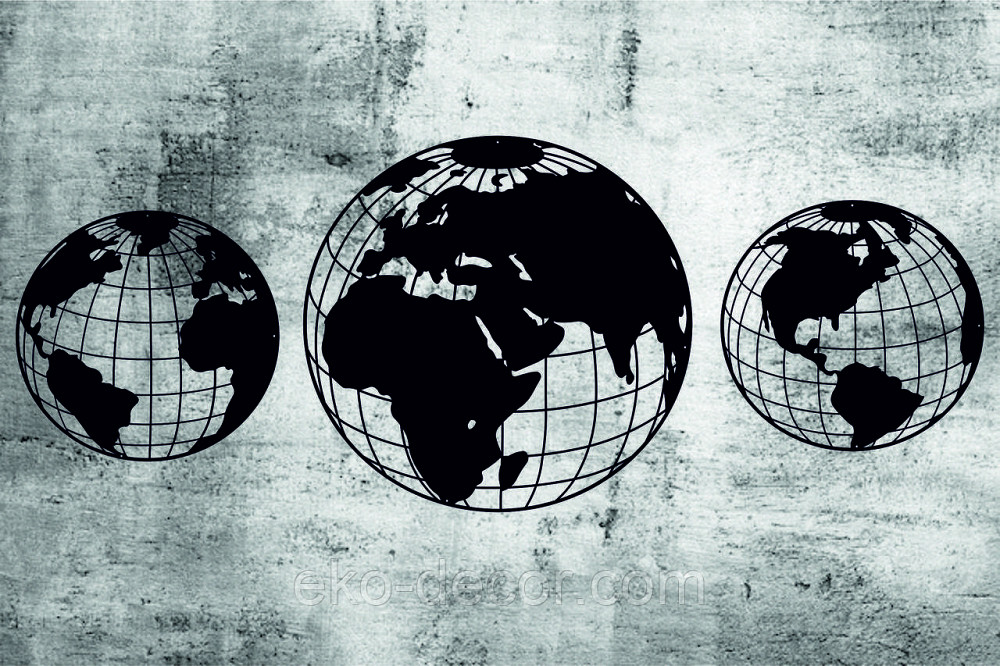 Декоративне настінне Панно «Глобус», Декор на стіну Київ - фото 5