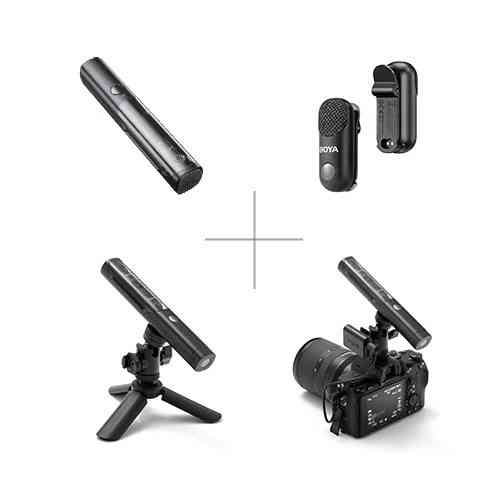 Мікрофон 4в1 петличний накамерний настільний ручний Type-C Lightning Boya Magic 02 Київ