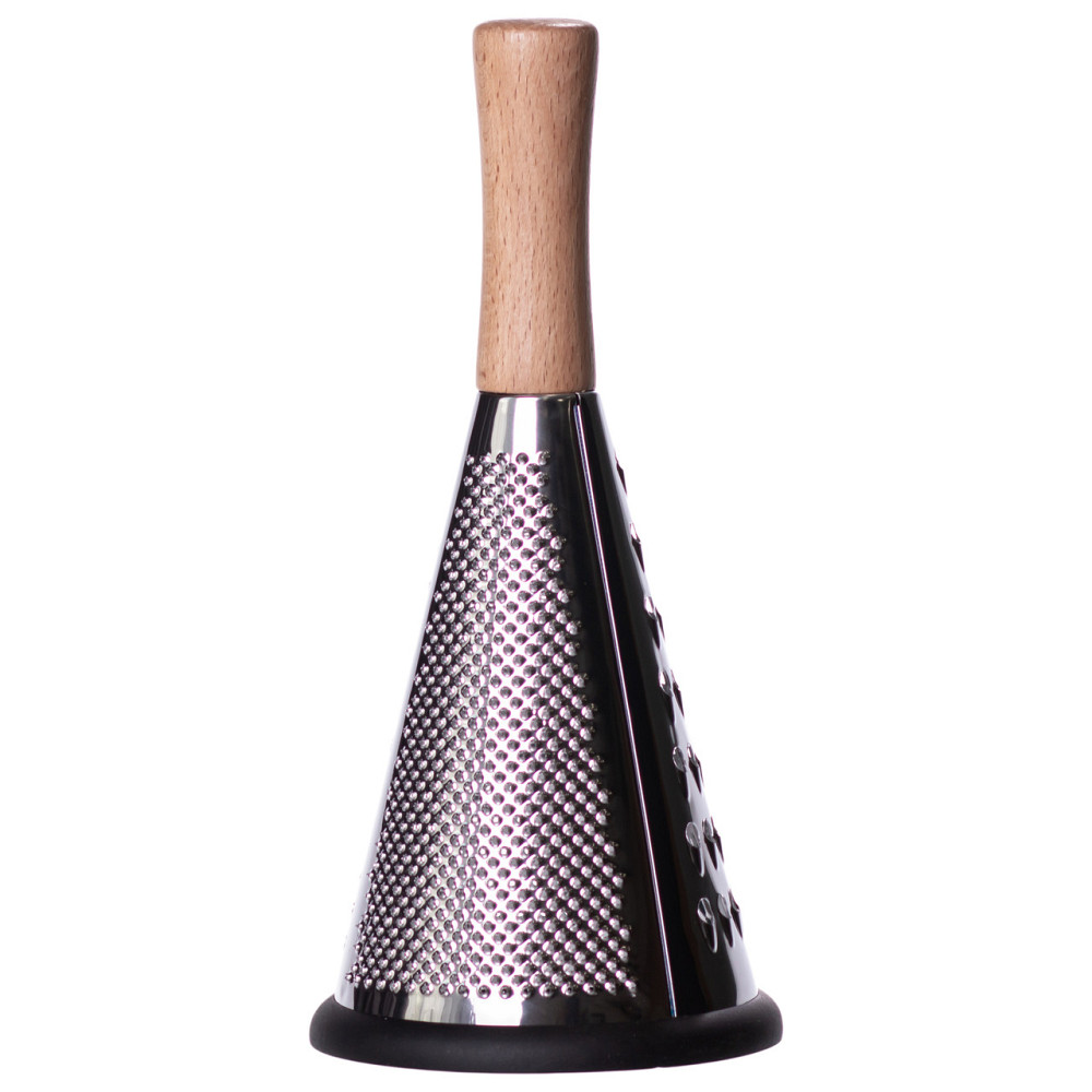 Ding Lanfang Conical three-sided stainless steel hand grater with wooden handle 11×24 (cm) HP-8 Коломыя - изображение 2