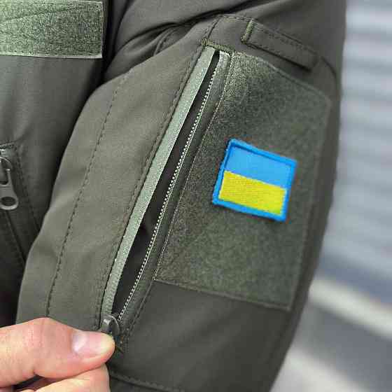 Мужская зимняя куртка хаки с капюшоном Pobedov Winter Jacket Motive ЗИМА В2 Киев