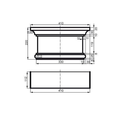 Пилястр фасадный капитель Prestige Decor PC 111 Днепр - изображение 2