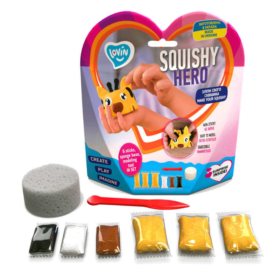Набір для ліплення з повітряним пластиліном Squishy SquiRaff ТМ Lovin 70127 Вінниця - фото 1