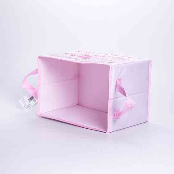 Кошик для іграшок 30×20×20 (см) м'який складаний Рожевий HP-41-7P Коломия