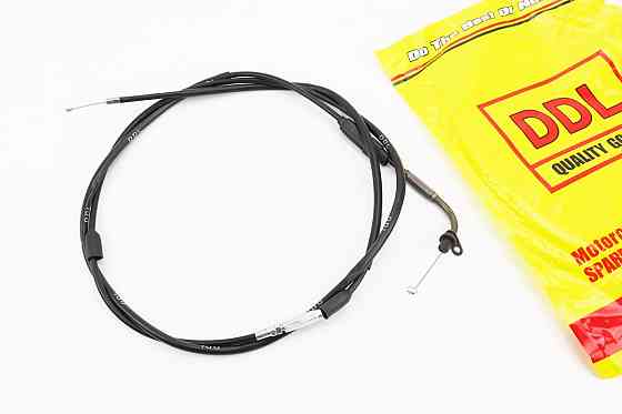 Трос газу для GY6 під карбюратор JH70 (кріплення верхнє з шайбою) (з регулюванням по довжині) (трос 196см; кожух 186см) Киев