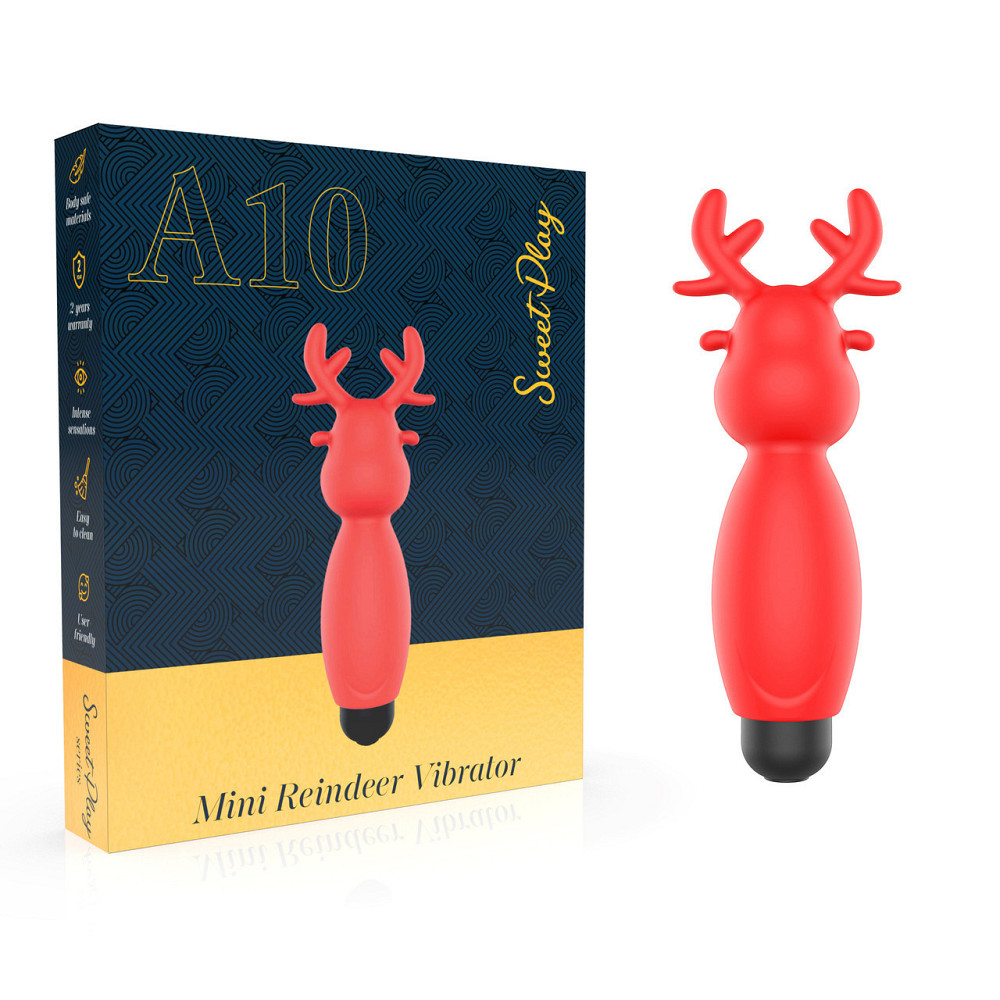Міні-вібратор - Erospace Sweet Play Mini Reindeer Vibrator A10 Sex Aura Київ - фото 1