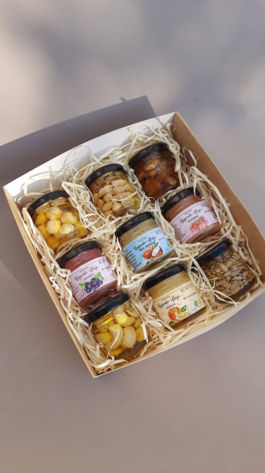 Дегустаційний оригінальний подарунковий набір крем-меду та горіхів. Одеса - фото 1