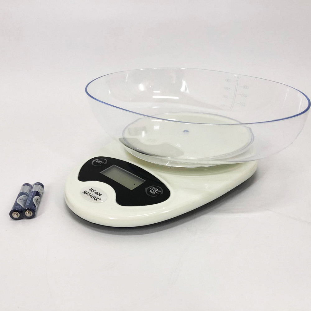 Кулинарные весы с съемной чашей Matarix MX-404, Кухонные весы для взвешивания на батарейках SU-28 Львов - изображение 8