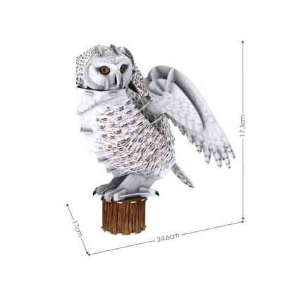 Пазл Cubic Fun Тривимірна головоломка-конструктор Зникаючі тварини Сніжна сова (DS1079h) Вінниця