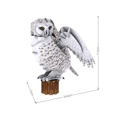 Пазл Cubic Fun Трехмерная головоломка-конструктор Исчезающие животные Снежная сова (DS1079h) Винница - изображение 3
