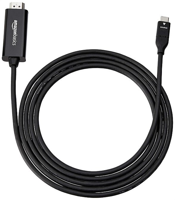 Кабель-адаптер USB-C — HDMI 1.82 м Thunderbolt 3 сумісний 4K@30Hz чорний для монітора проектора телевізора Київ - фото 5