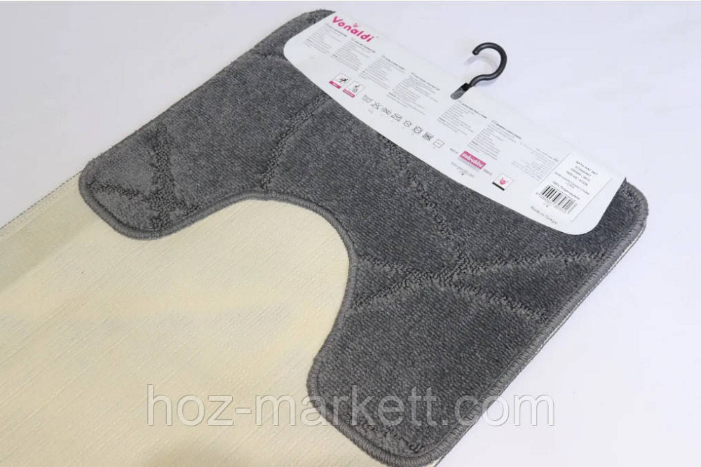 Коврики в ванную серые 100 х 60 производство Турция Харьков - изображение 3