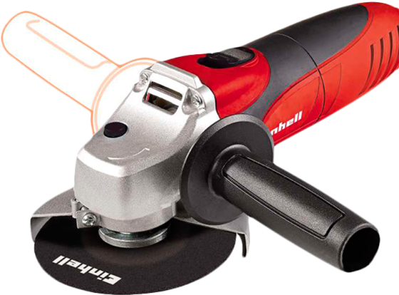 Професійна кутова шліфмашина Einhell TC-AG 125 : 850 Вт, 11100 об/хв, діаметр диска 125 мм (4430619) Київ