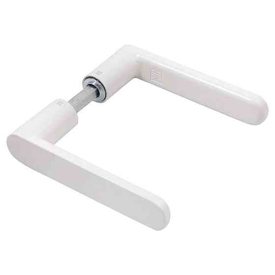 Дверна ручка на розетті Nuda Pure білий матовий R ф/з Київ