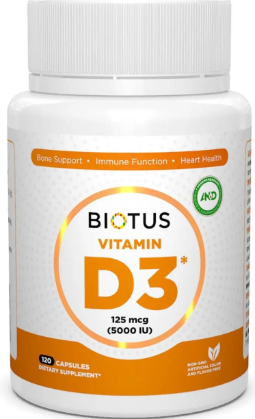 Витамин Д3 Biotus Vitamin D3 120 капс Киев - изображение 1