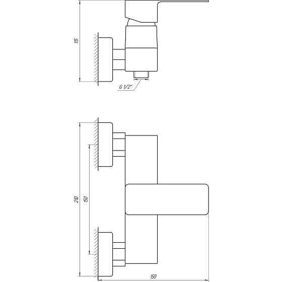 Змішувач для душу DOMINO MALIBU DMM-105N Київ