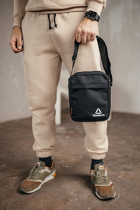 Барстека Reebok, чоловічий сумка через плече, Текстова барсетка на три відділення, Брендова сумкаMasterSem Київ - фото 2