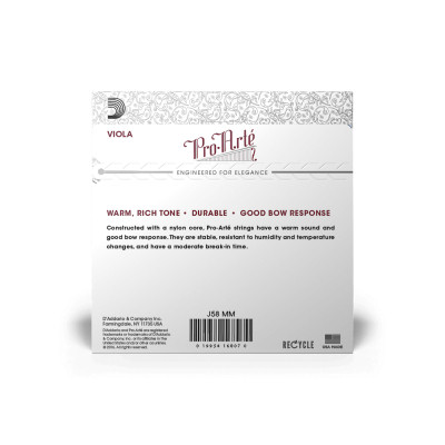 Струны для альта D'Addario Pro-Arte Viola String Set Medium Scale Medium Tension (J58 MM) Винница - изображение 3