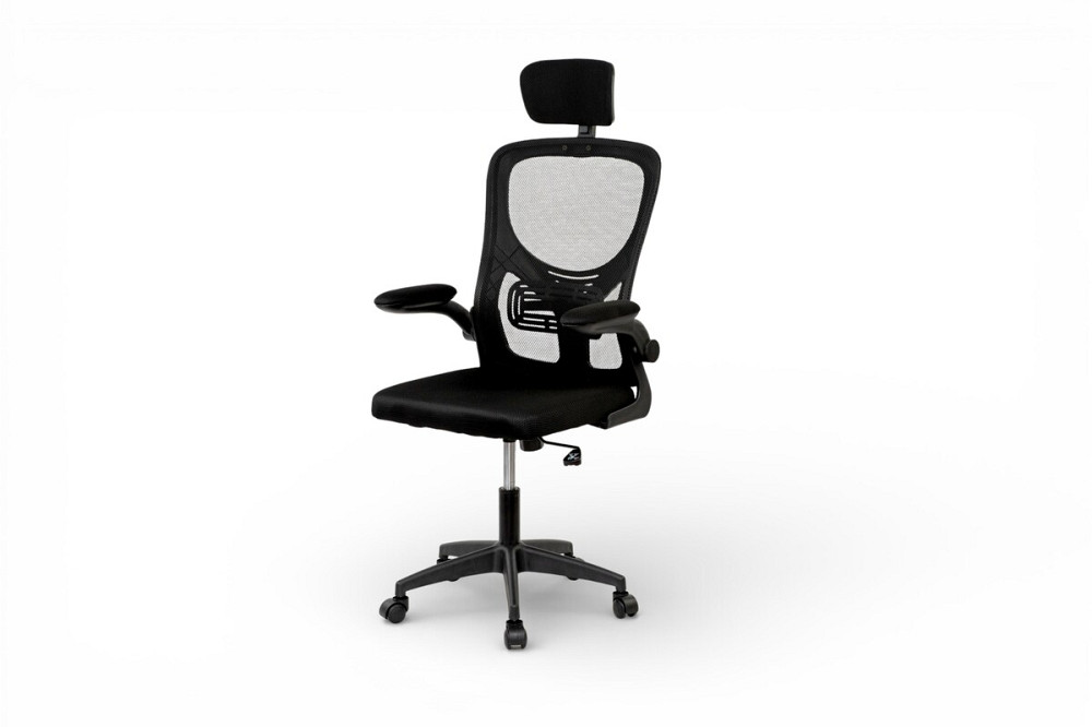 Стілець офісний Тонус, чорний/чорний Киев - изображение 1