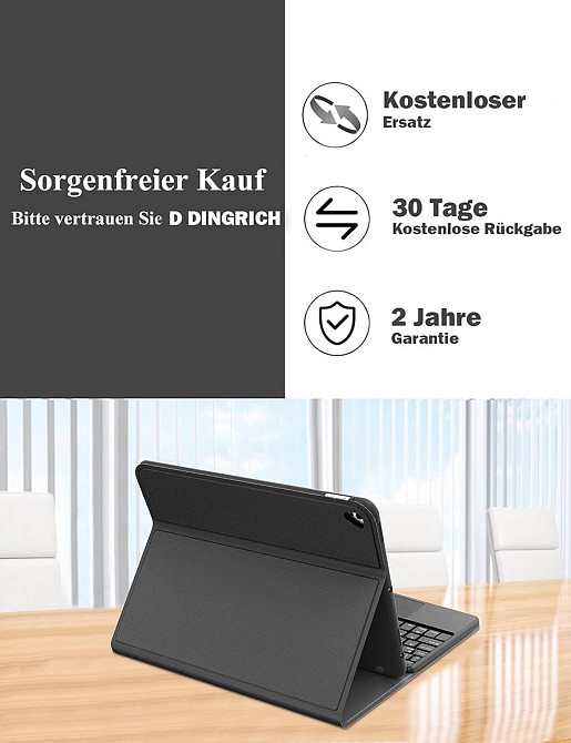 Чехол со съемной клавиатурой Bluetooth JADEMALL iPad 9.7 2018/ iPad 9.7 2017/ iPad Air 2/ iPad Air/ iPad Pro 9.7 Днепр - изображение 3