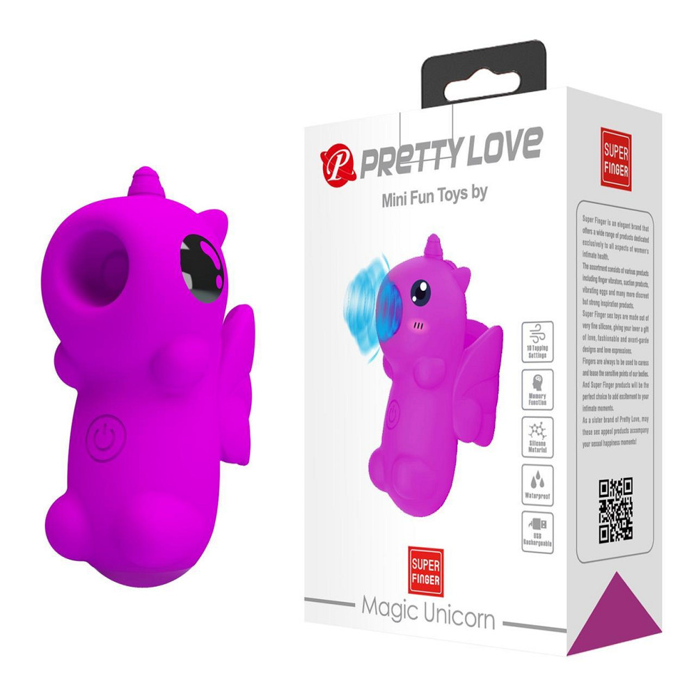 Вибростимулятор PRETTY LOVE MAGIC UNICORN, 10 tapping functions Memory function Sex Aura Киев - изображение 1
