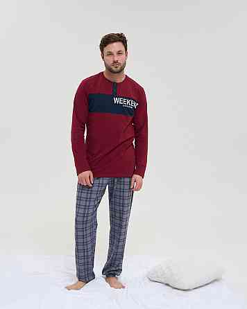 Чоловіча піжама зі штанами в карту — Weekend Tom John 93426 XL Київ