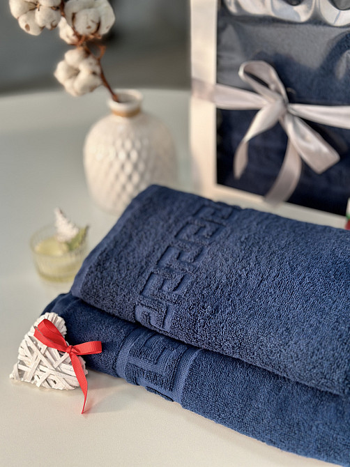 Подарочный набор полотенец Versace 50х90 см 1 шт, 70х140 см 1 шт. Черновцы - изображение 1