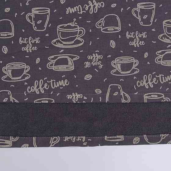 Набор махровых полотенец Кофе 40х60 см 10шт 300г/м2 GM Textile (Темно-серый) Сумы