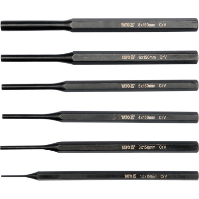 Пробійник Yato набір YT-47121 6 шт. (YT-47121) Вінниця - фото 1