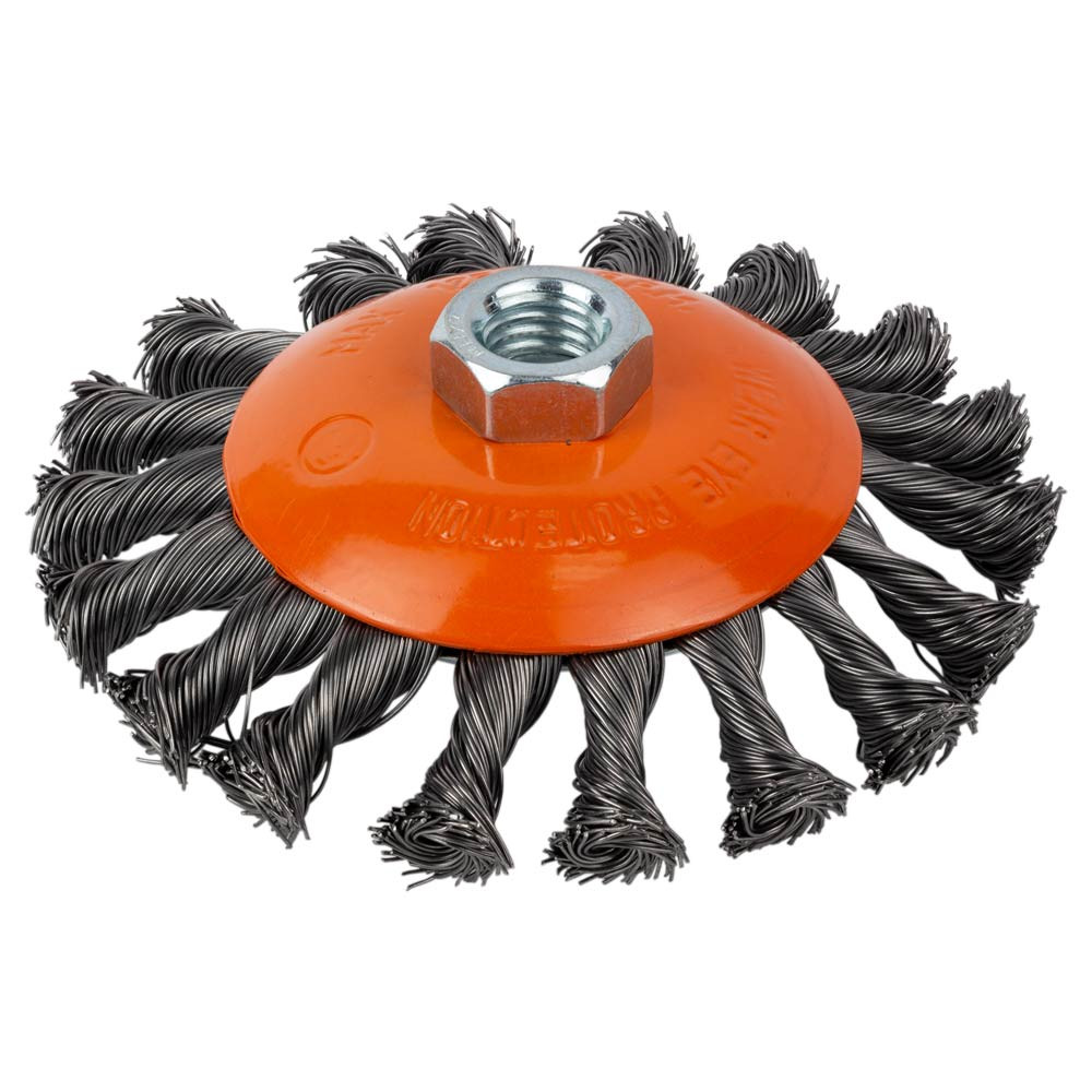 Grad Щетка проволочная конусообразная Ø115мм М14×2мм (стальная витая) GRAD (9040115) Коломия - фото 1