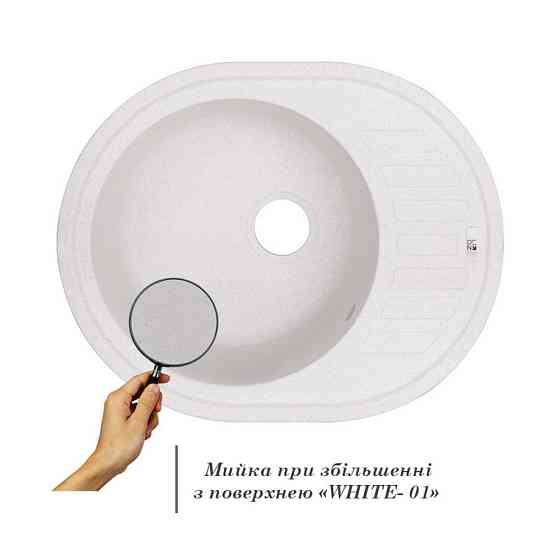 Кухонна мийка Lidz 620x500/200 WHI-01 (LIDZWHI01615500200) Київ