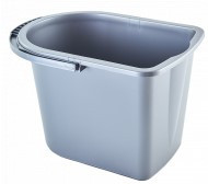 Відро прямокутне 14л пластик сірий Алеана Житомир - изображение 1